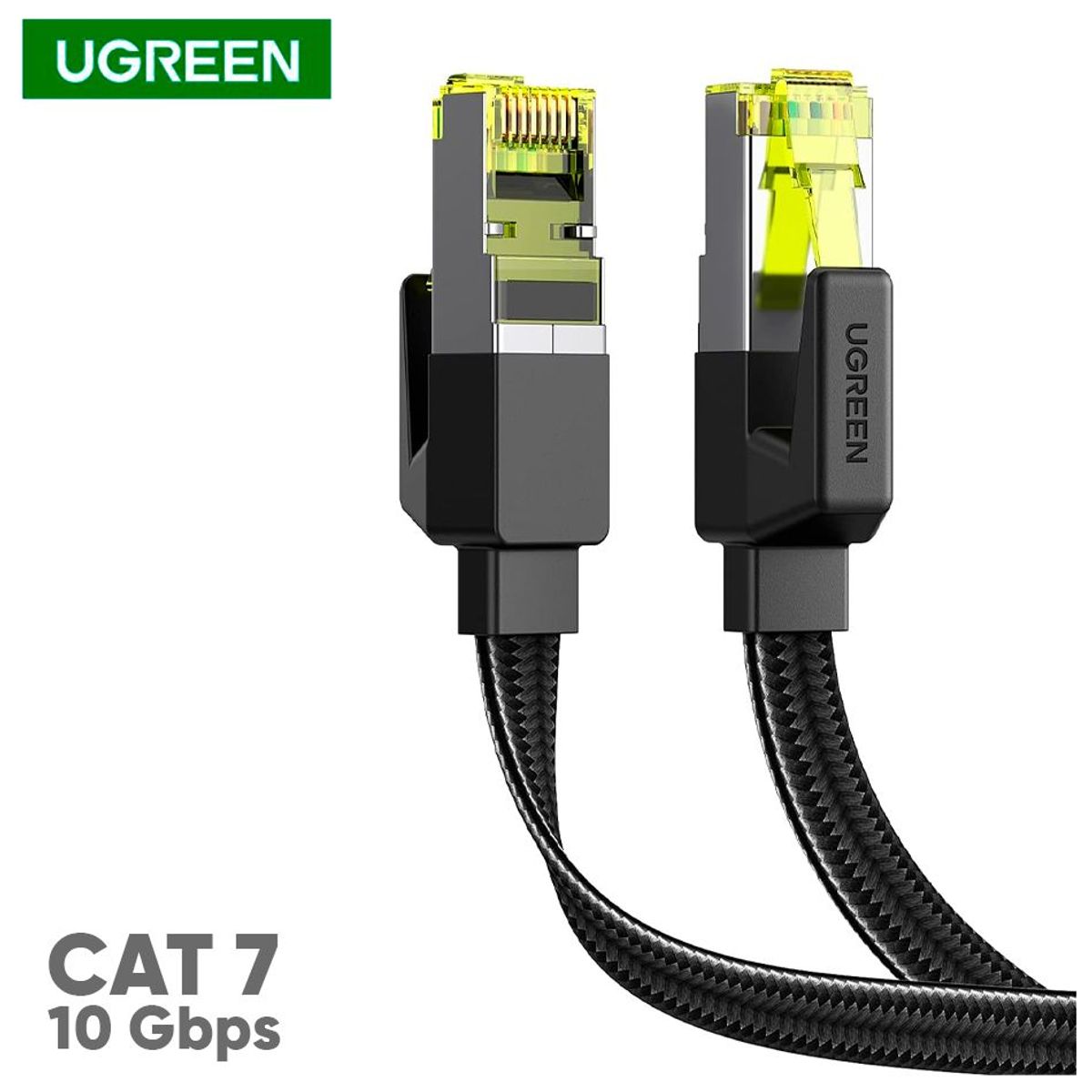 UGREEN - Cable Ethernet Plano Ugreen RJ45 Cat 7 Nylon Trenzado 2metros