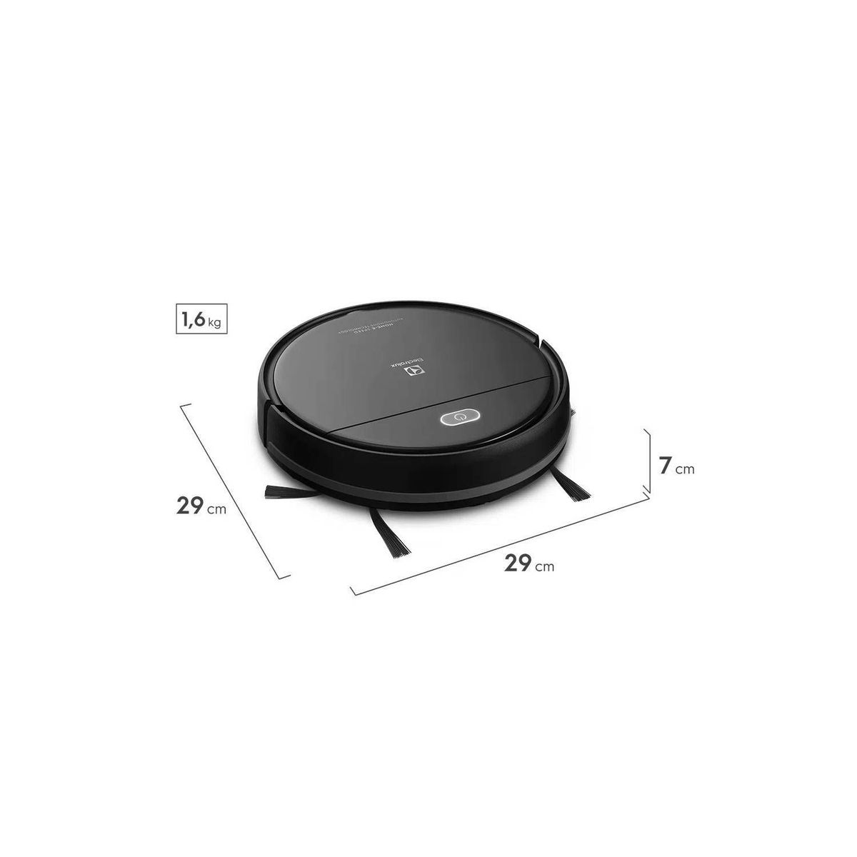 ELECTROLUX - Aspiradora Robot ERB10 black 2horas con 20 minutos negro Electrolux