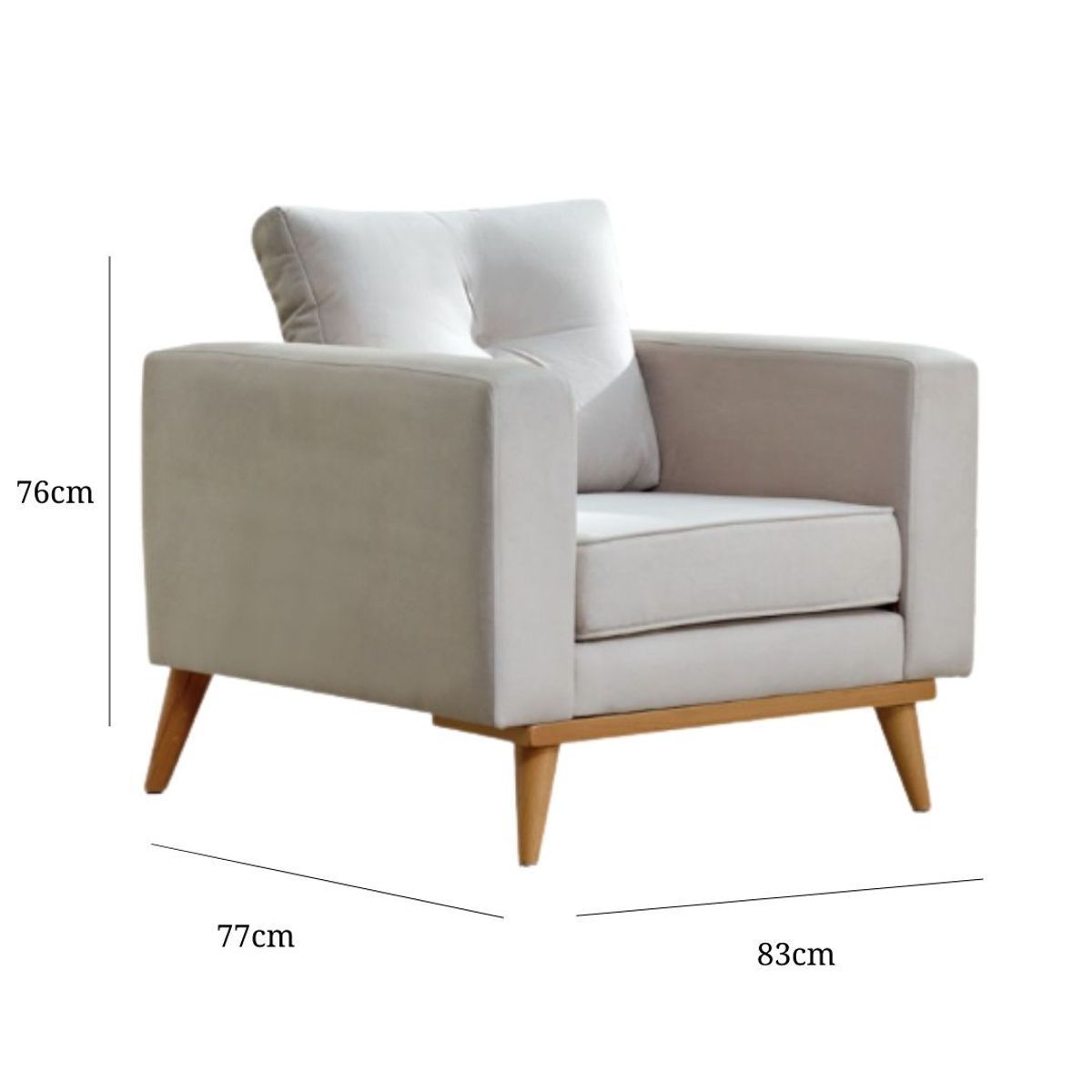 GENERICO - BUTACA DOMENICA 1 CUERPO COLOR GRIS