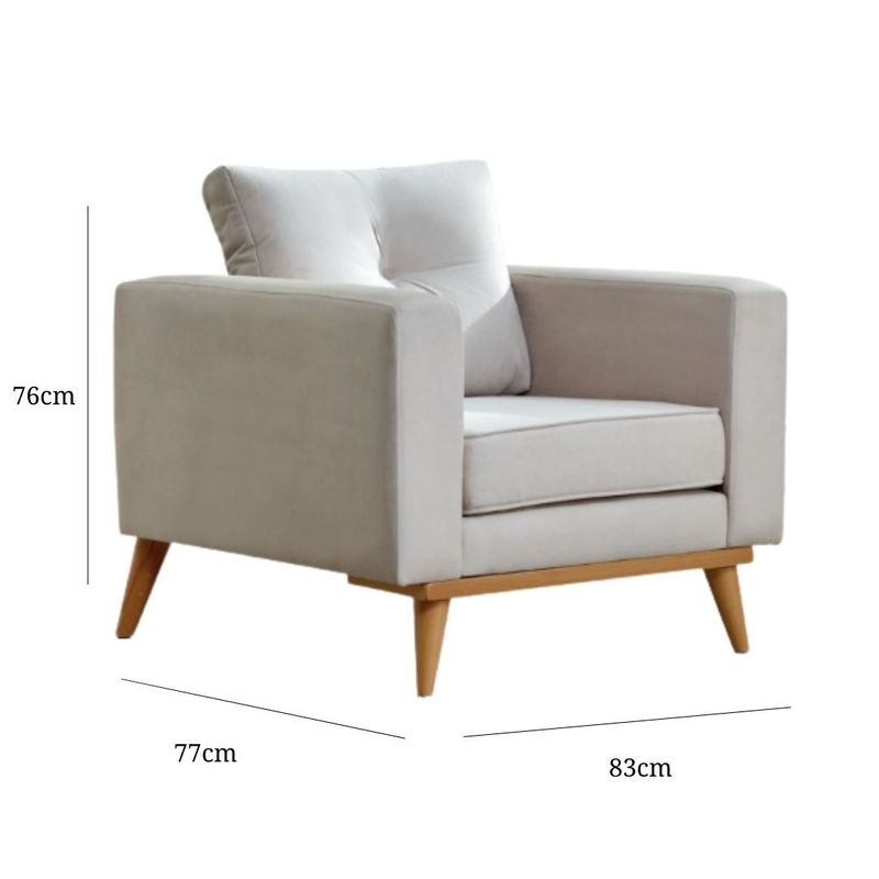 GENERICO - BUTACA DOMENICA 1 CUERPO COLOR GRIS