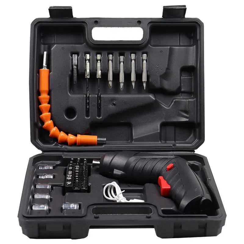 GENERICO - Kit Destornillador Atornillador Inalámbrico Bateria Litio 1800v