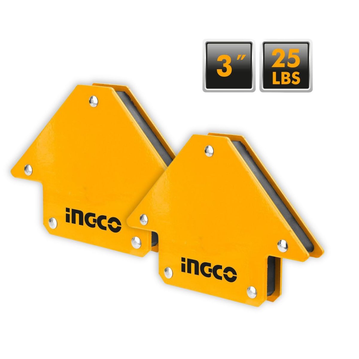 INGCO TOOLS - Pack x2 unidades de Escuadra Magnetica para soldar 3