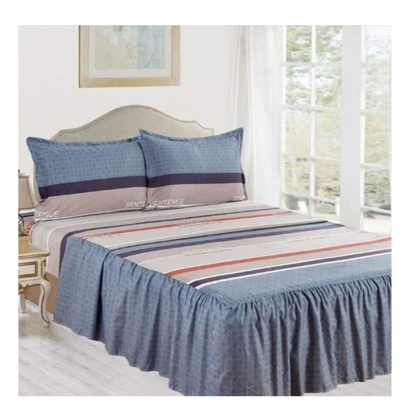 CASATEX - JUEGO DE SÁBANAS CON BLONDA CASATEX DE 2 PLAZAS