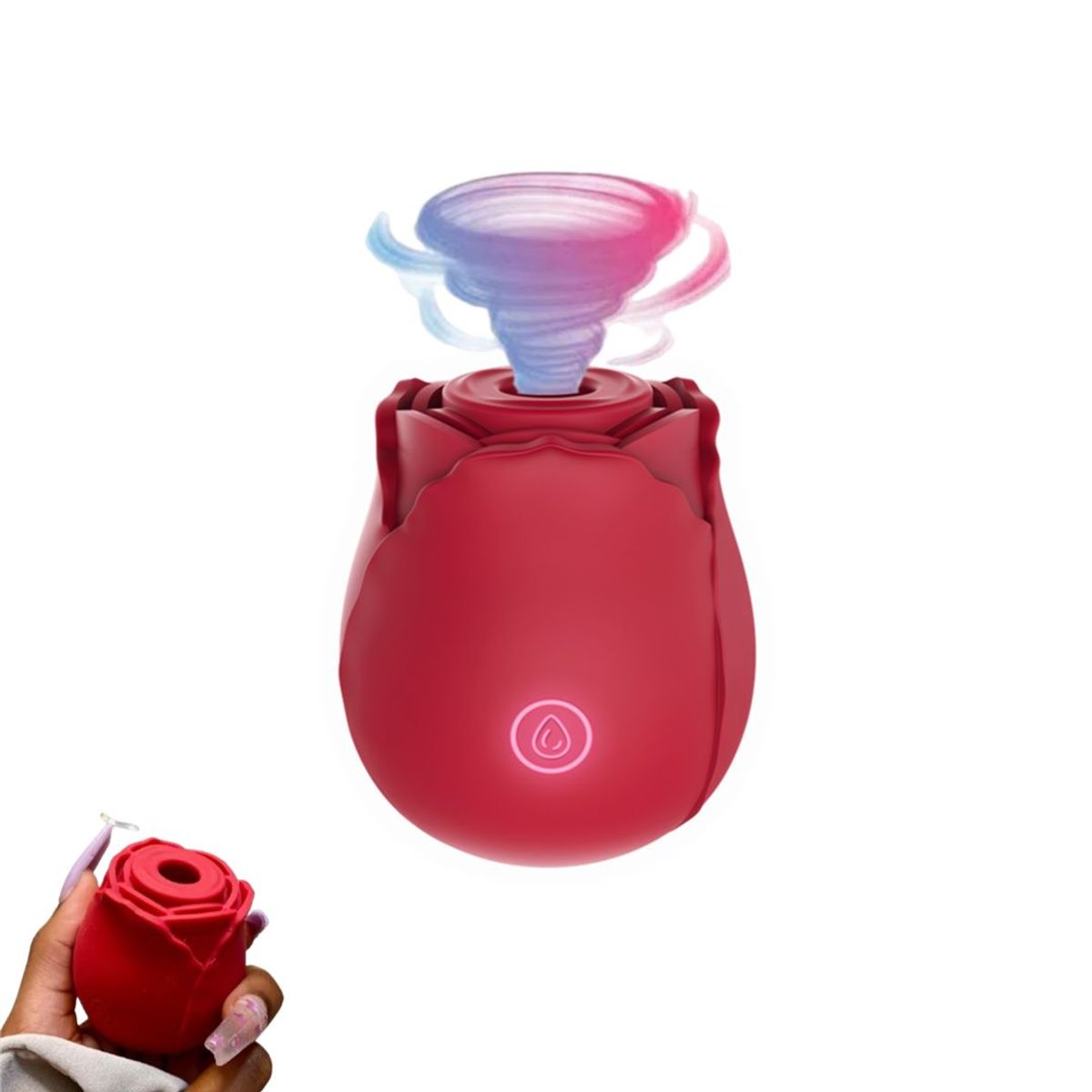 GENERICO - VIBRADOR SUCCIONADOR FLOWER SUCKING CON 7 MODOS DE SUCCIÓN.