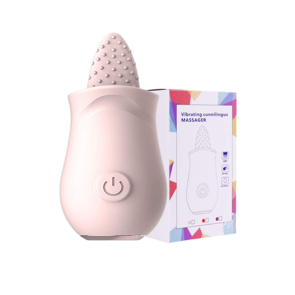 GENERICO - VIBRADOR CON LENGUA CUNNILINGUS CON 10 MODOS DE VIBRACIÓN