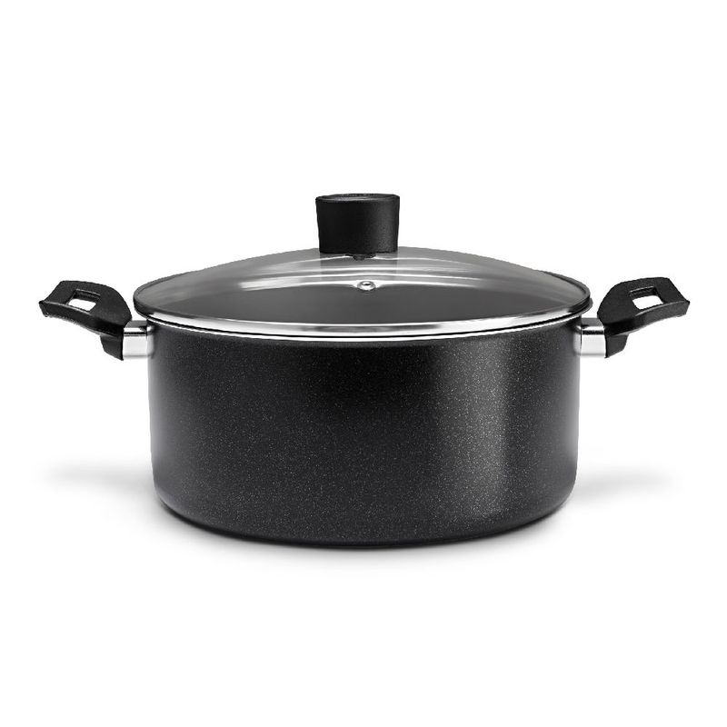 BRINOX - Cacerola Con Tapa 24cm 4.5L Brinox Ebony Negro