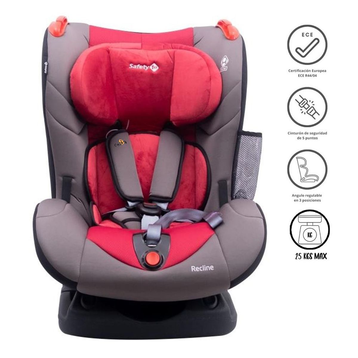SAFETY 1ST - Silla de Auto para Bebé SAFETY 1ST «RECLINE NEW» Red