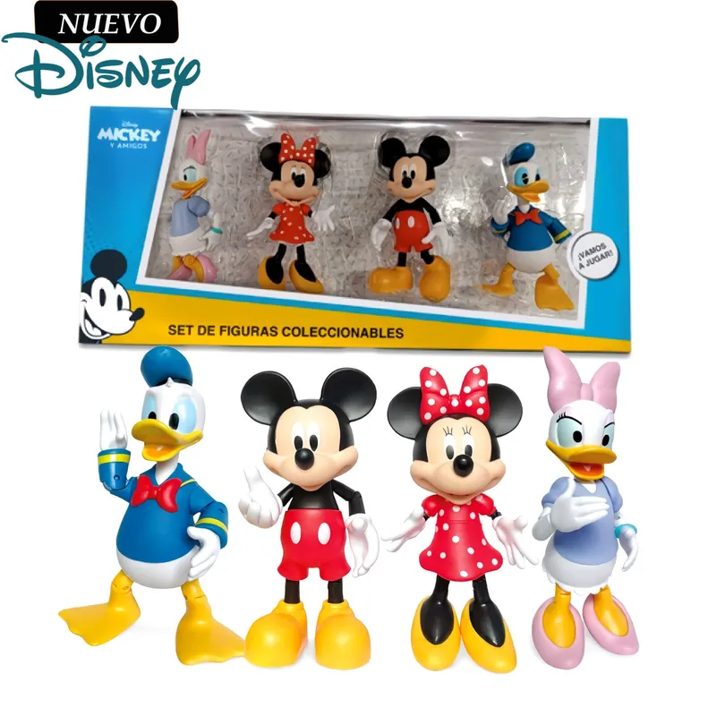 DISNEY - Set de Figuras Articulables Mickey Mouse y sus Amigos 4pcs
