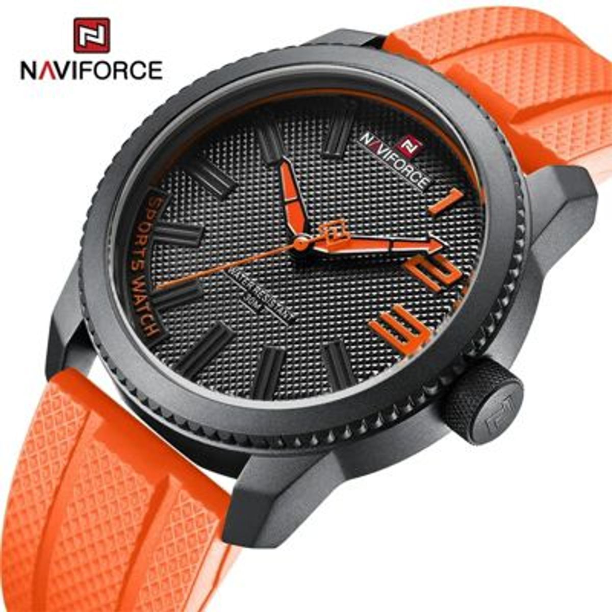 NAVIFORCE - Reloj Naviforce Deportivo Naranja NAV-102