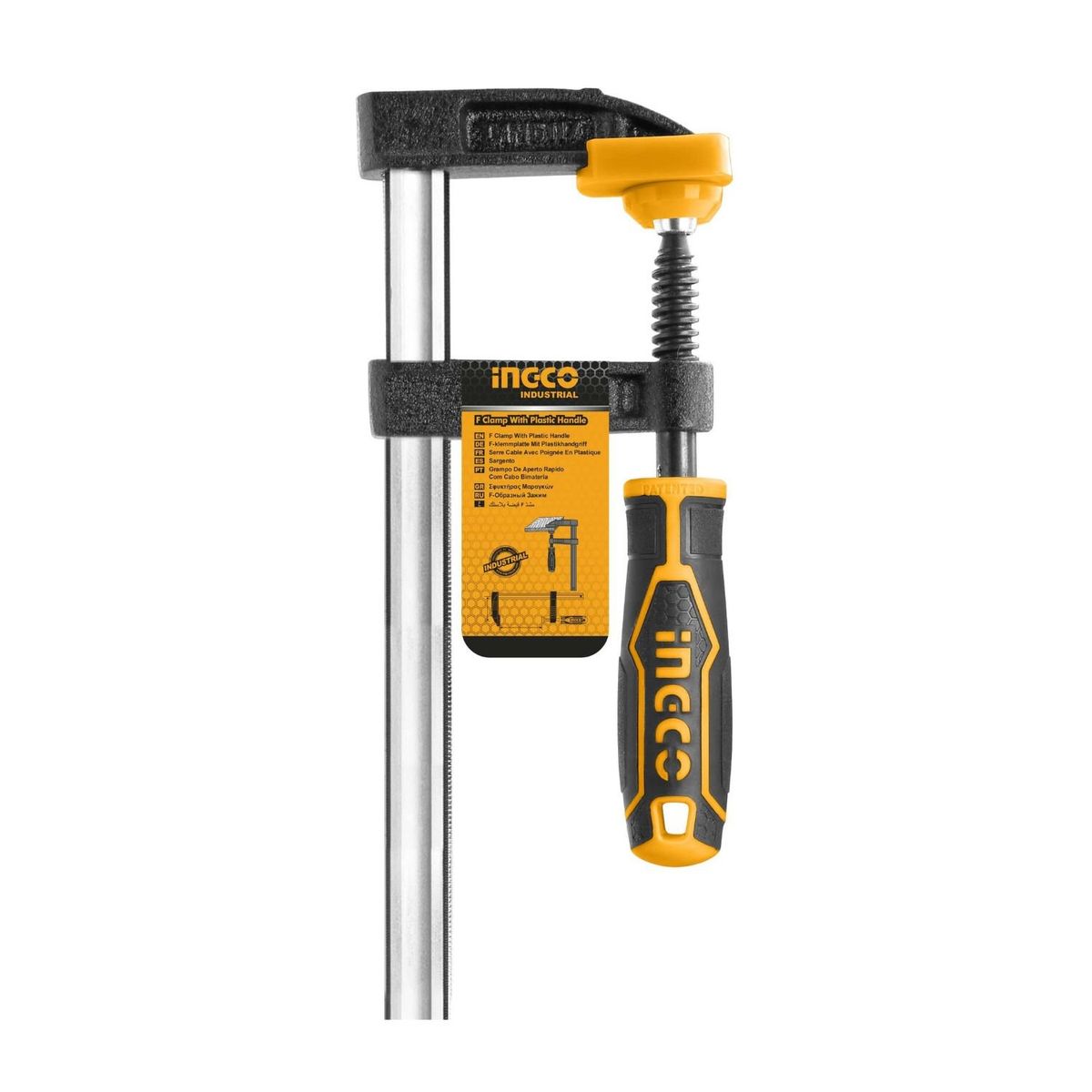 INGCO TOOLS - Prensa Sargento Tipo F 80 x 300 MM Industrial Ingco