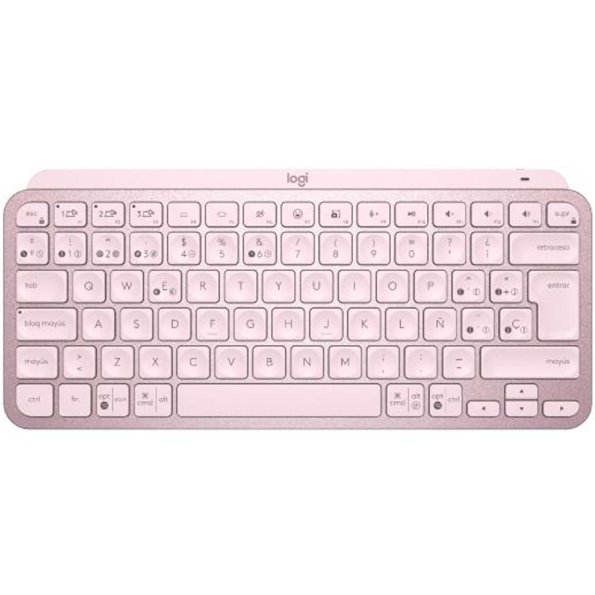 LOGITECH - Teclado Logitech Mx Keys Mini Rosado