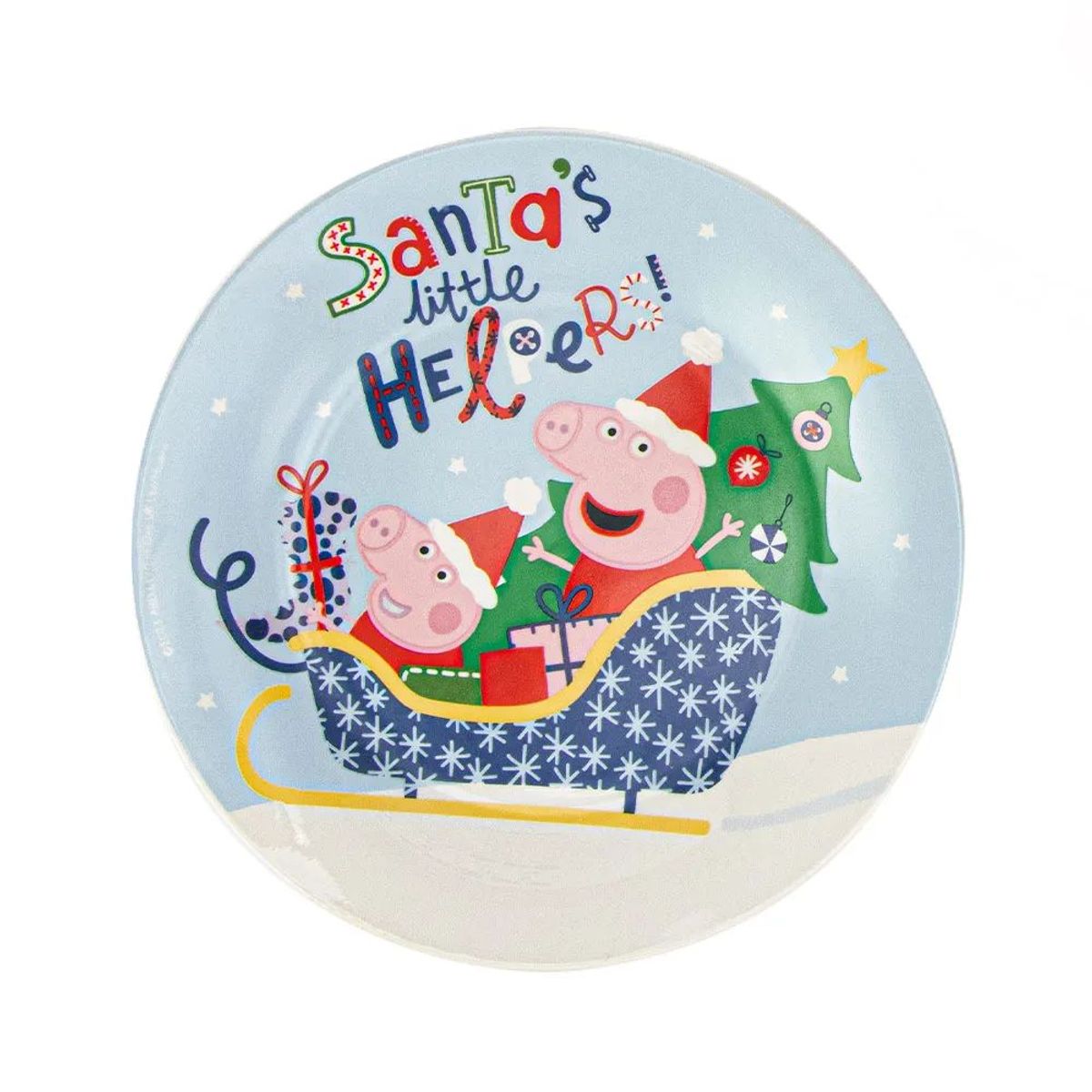 PEPPA PIG - Set de Vajilla x3 piezas Peppa Pig Colección Navideña