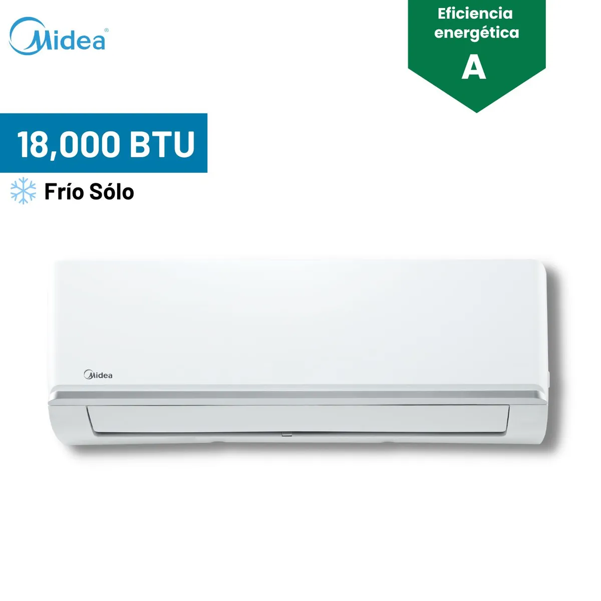 MIDEA - Aire Acondicionado Midea Split 18000 BTU Inverter Frío Solo