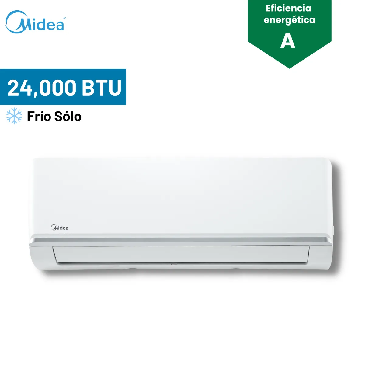 MIDEA - Aire Acondicionado Midea Split 24000 BTU Inverter Solo Frío