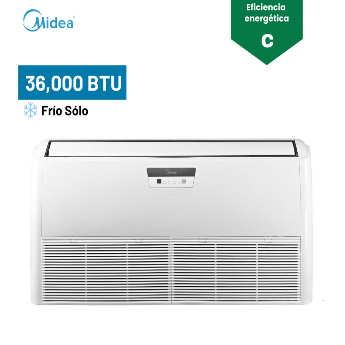MIDEA - Aire Acondicionado Midea 36 000 BTU Piso Techo Inverter Frío Solo