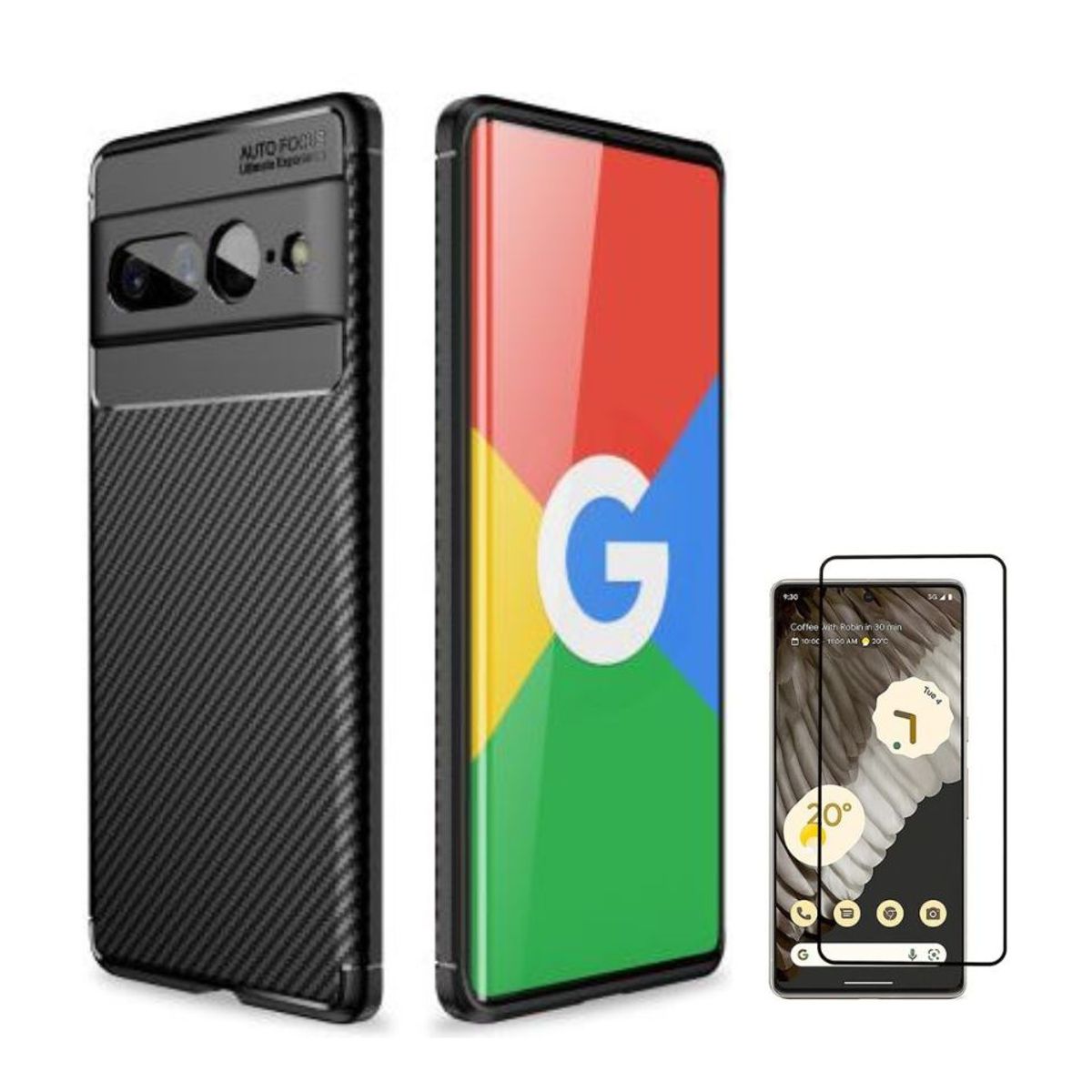 CARBONELL - CASE CARBONO AUTOFOCUS PIXEL 7 + VIDRIO