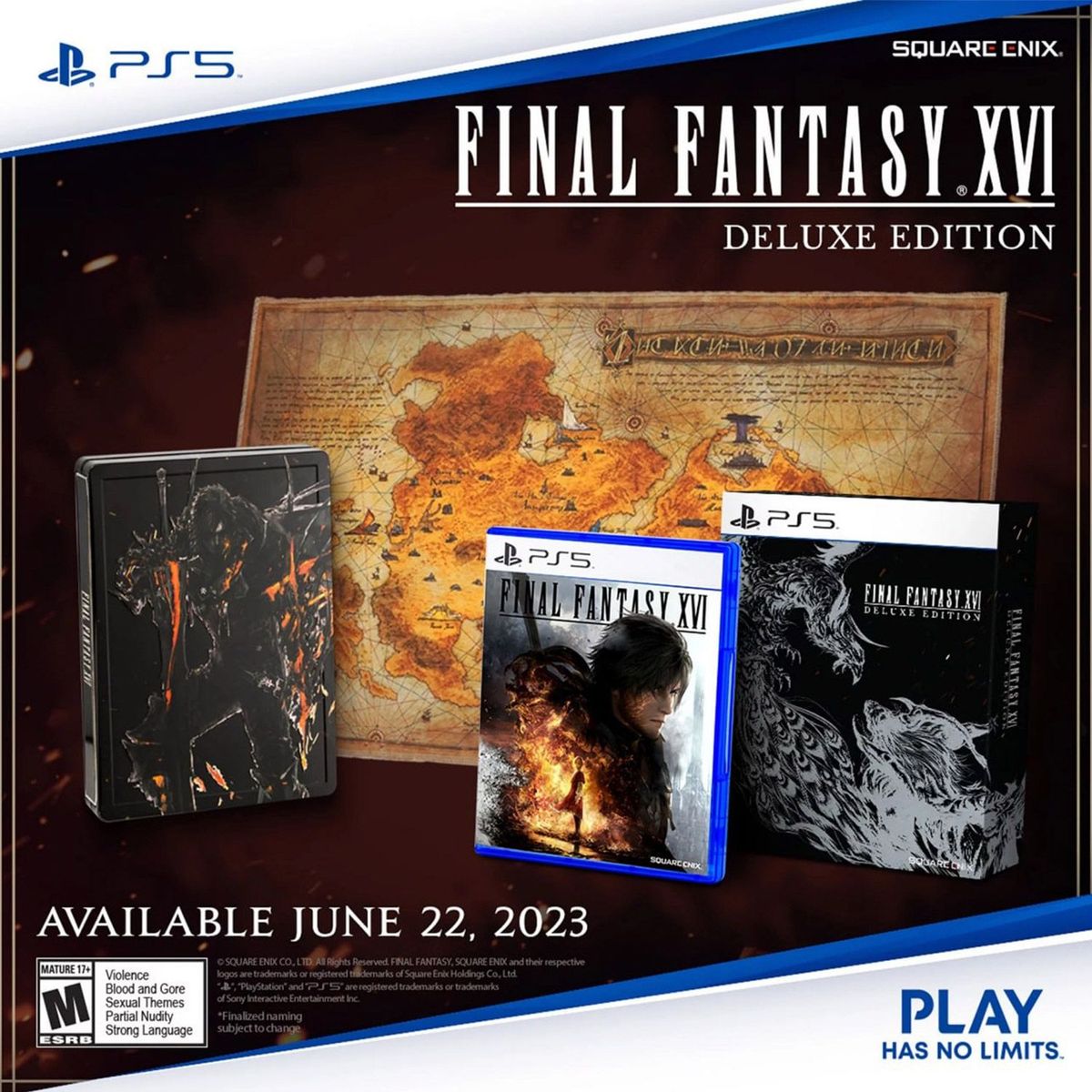 SQUARE ENIX - Final Fantasy XVI Edición Deluxe Playstation 5