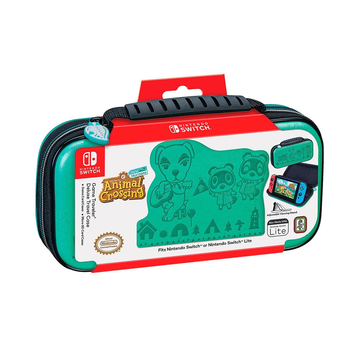 NINTENDO - Estuche Original Game Traveler Deluxe Travel Animal Crossing Deboss