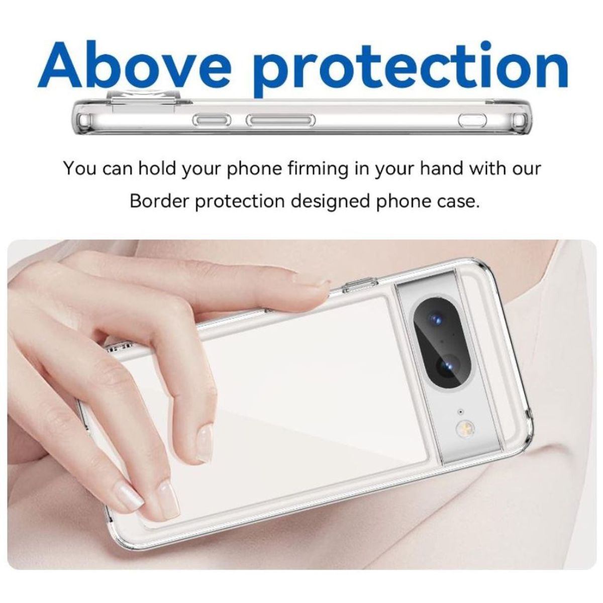 GENERICO - CASE CLEAR BUMPER PIXEL 8 PRO + VIDRIO