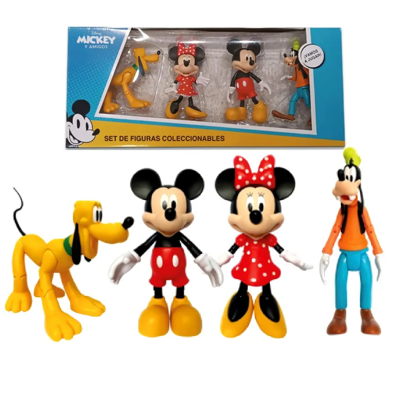 Set de Figuras Articulables Mickey Mouse y sus Amigos 4pcs DISNEY