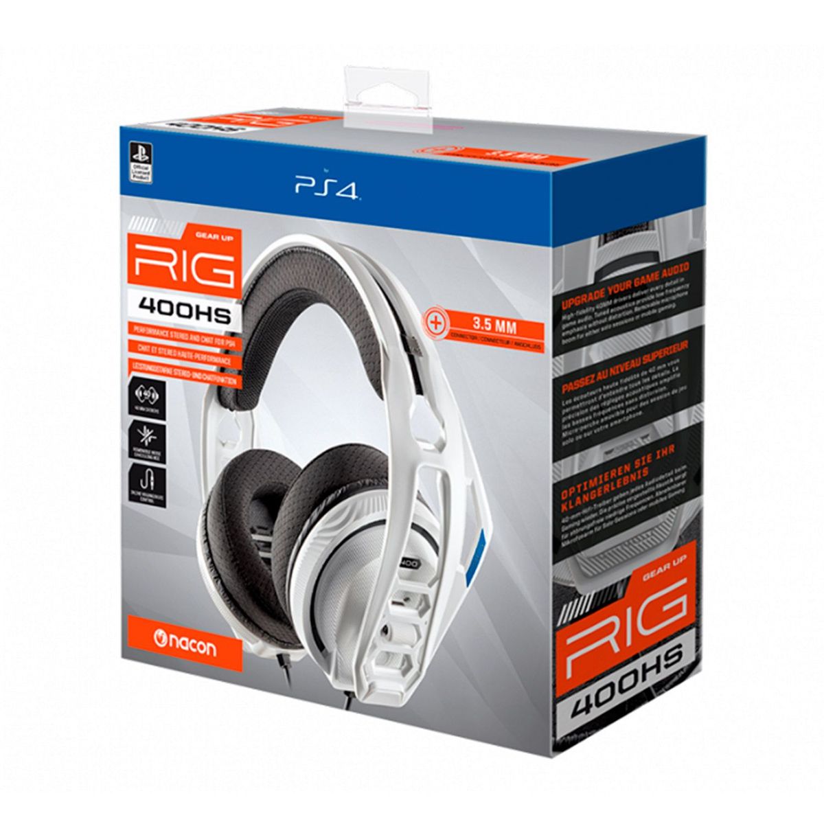 NACON - Audifonos Nacon RIG 400HS Blanco