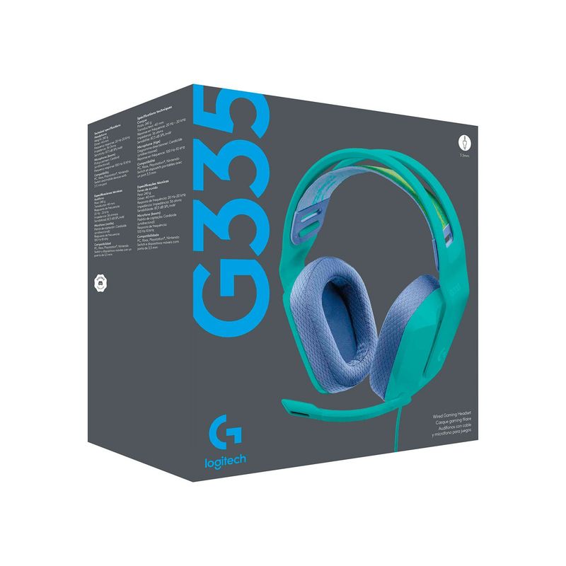 LOGITECH - Audifono Gamer C/Microf Logitech G335 Mint