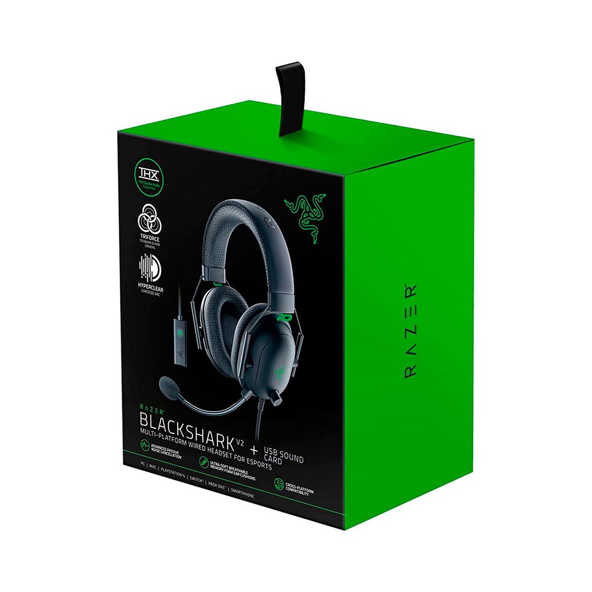 RAZER - Audifono Gamer Microf Razer Blackshark V2 Multi-Platform Thx Black