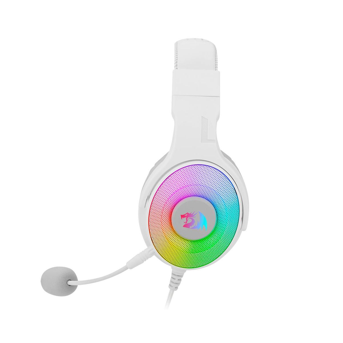 REDRAGON - Audifono Gamer Redragon Pandora White 2 H350W Rgb 1 3.5Mm+Usb
