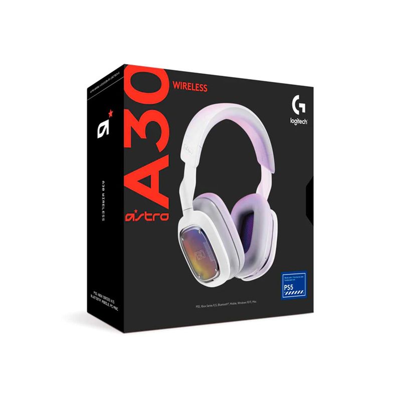 ASTRO - Audifono Gamer C/Microf Astro A30 Wireless For Ps5/Xbox/Pc/Mac White