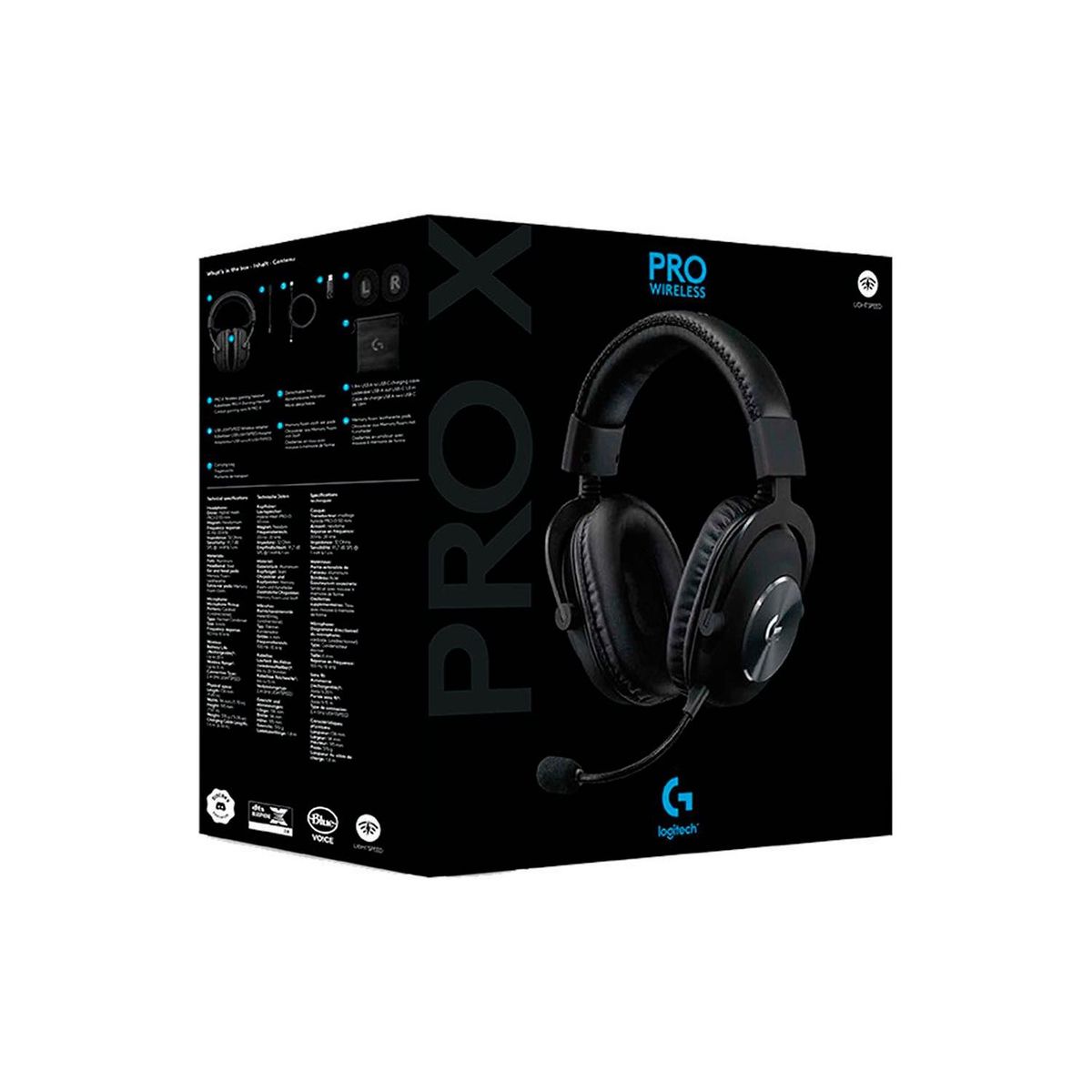 LOGITECH - Audifono Gamer Logitech Pro X Wireless Gaming Lightspeed Black