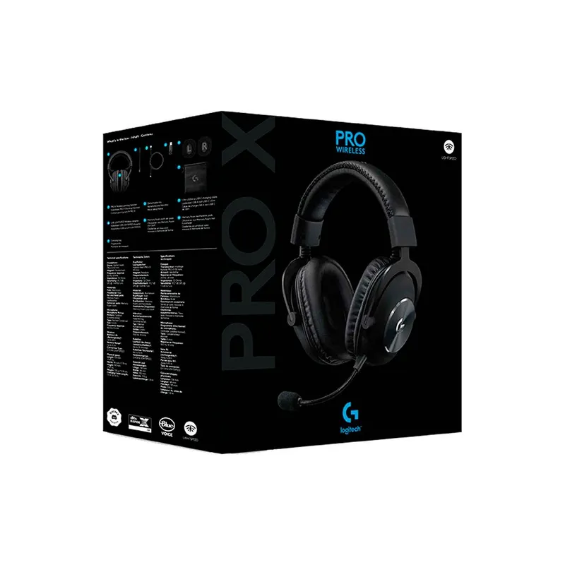 LOGITECH - Audifono Gamer Logitech Pro X Wireless Gaming Lightspeed Black