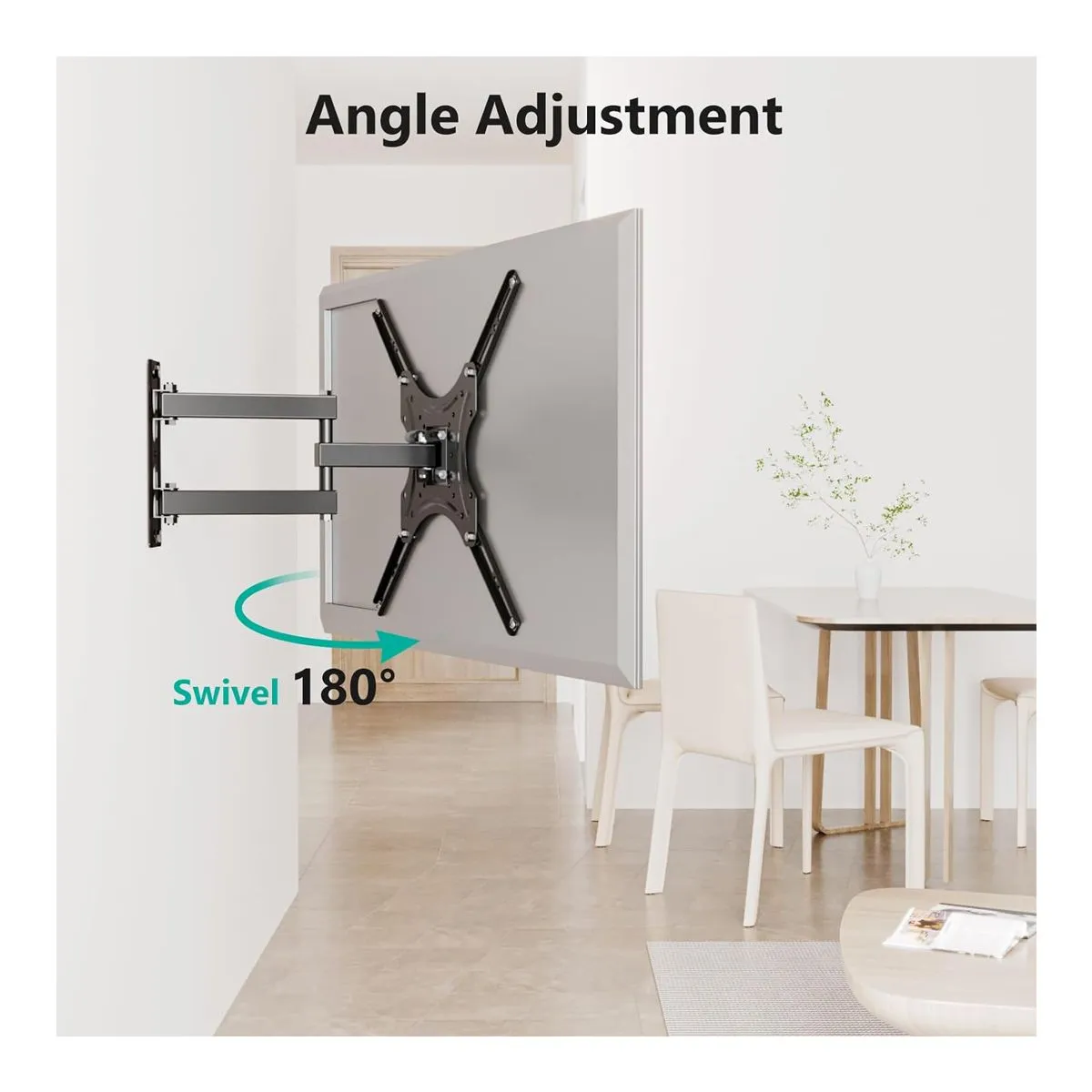 GENERICO - Rack Soporte De Pared Smart Tv 32”-55 Móvil Led Sala