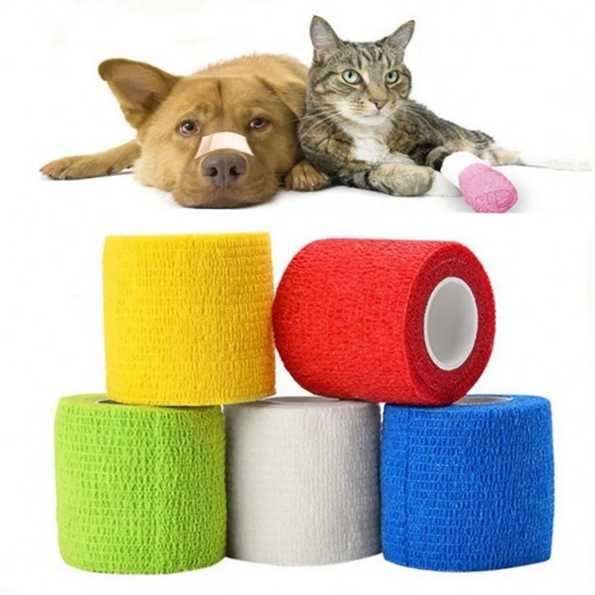 GENERICO - Pack De 3 Vendajes Elásticos Autoadhesivos De 5 CM