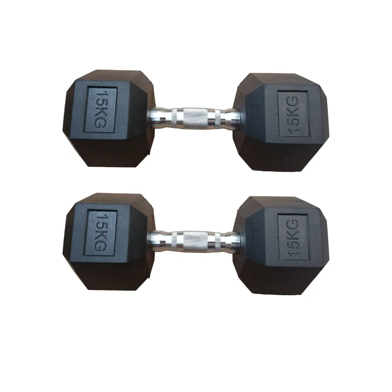 Mancuernas Cromadas Set De Mancuernas 15 Kg Par Mancuernas Pesas