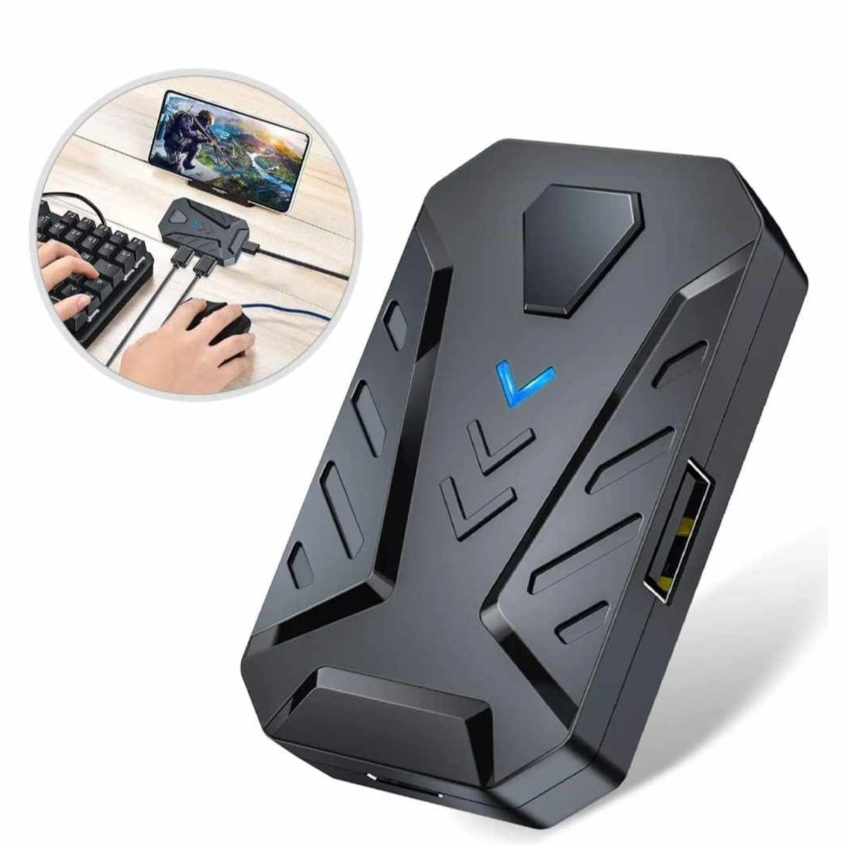 GENERICO - Adaptador de Celular Android & iOs  para Mouse - Teclado - Playstation