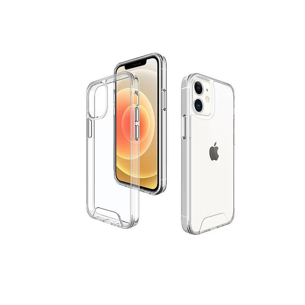 GENERICO - Funda case space collection iphone 12 anticaida transparente