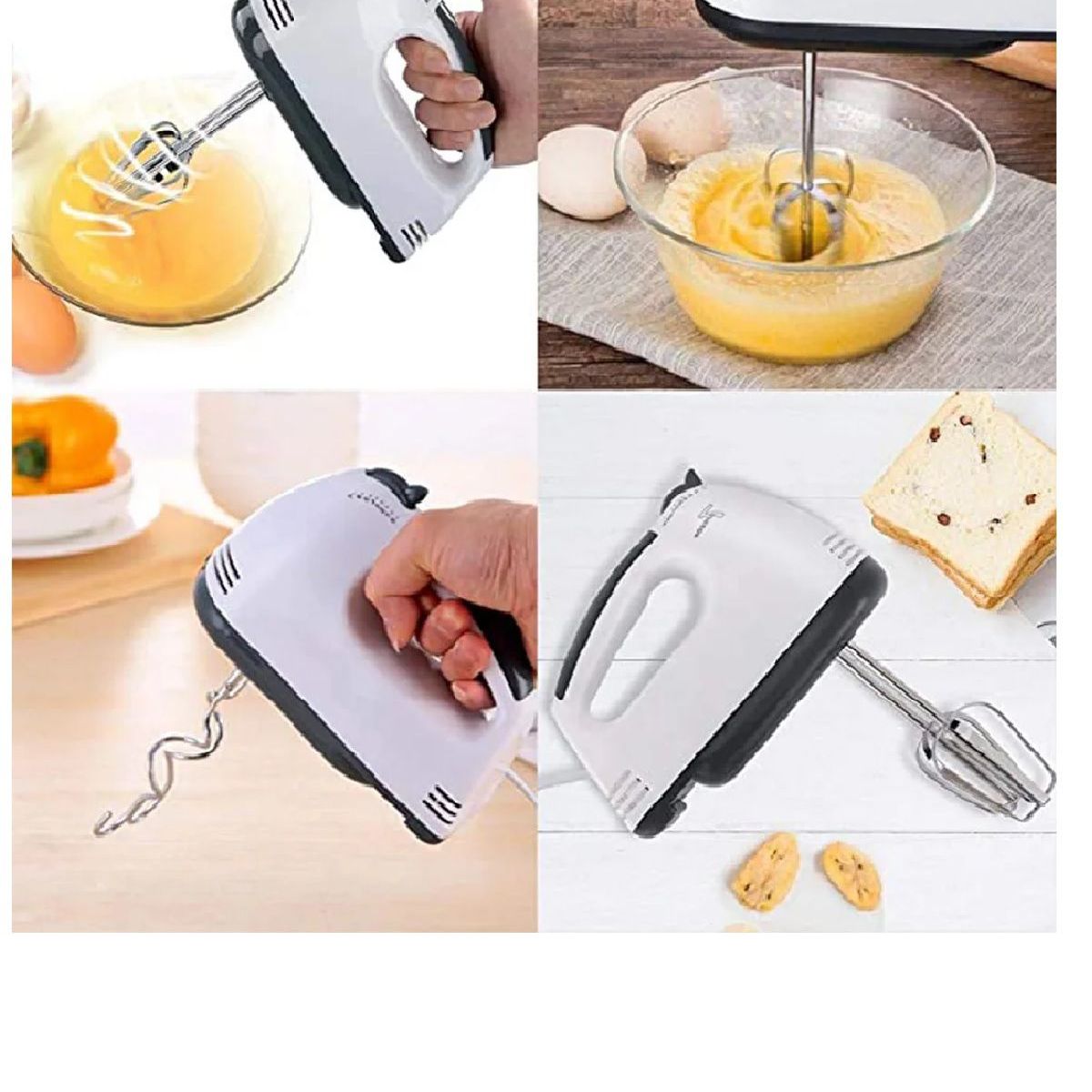 GENERICO - Mini Batidora Electrica con 7 Velocidades Batidor de Huevos