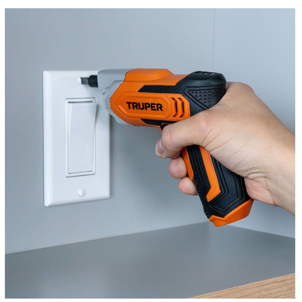 TRUPER - KIT Destornillador atornillador inalámbrico, + 8 puntillas MAGNETICAS