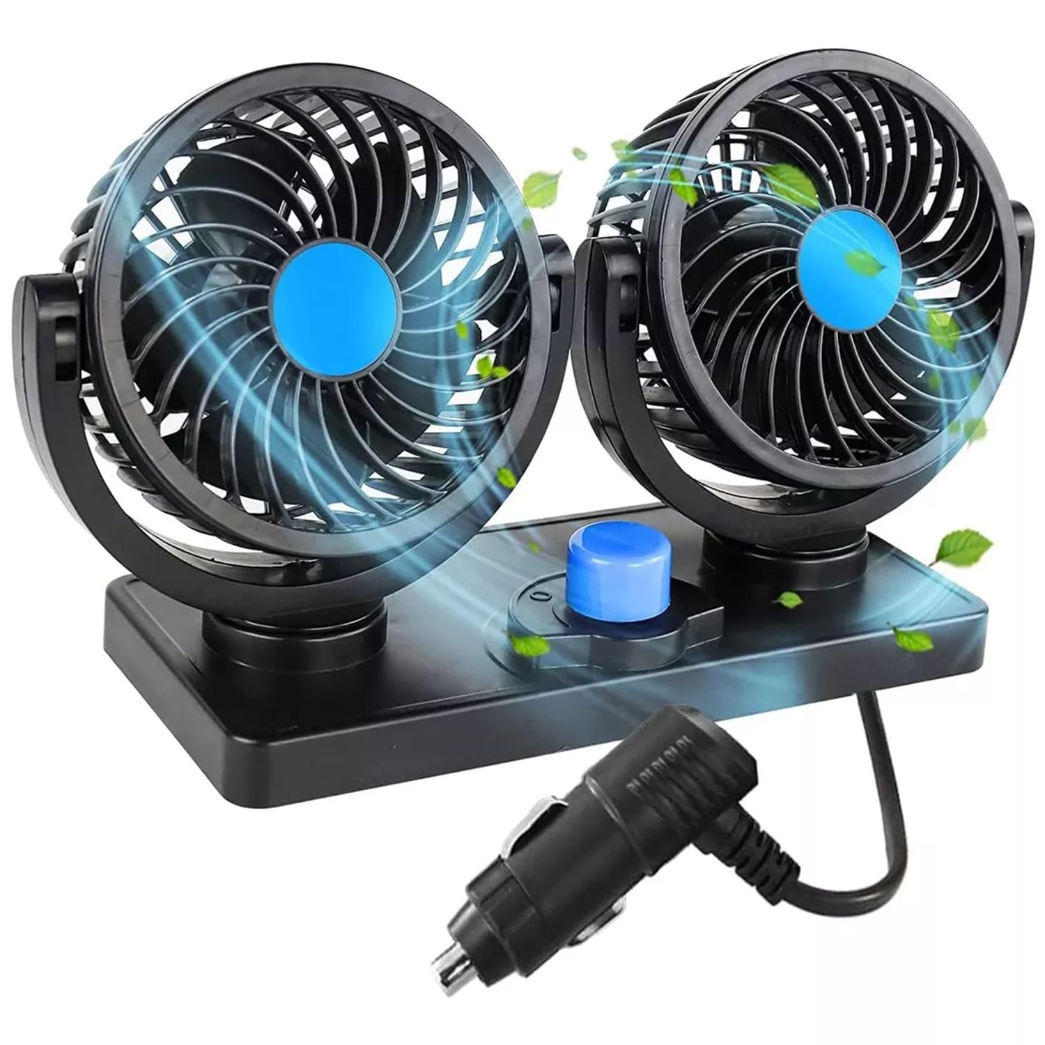 360 Grados Doble Ventilador Para Auto Carro Coche 12v | Sodimac Per&uacute;