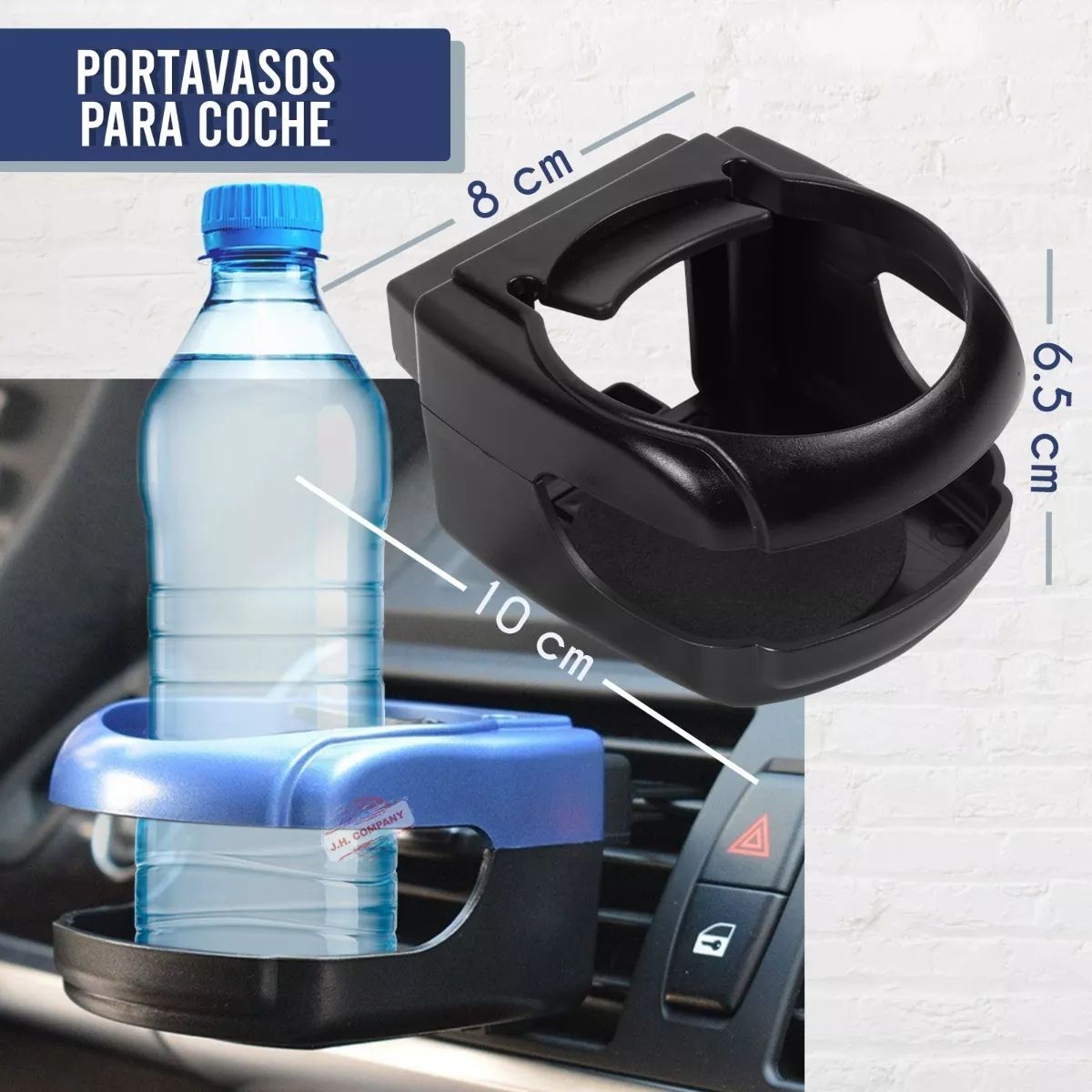 GENERICO - Porta Vaso Universal Para Auto Rejilla Soporte Bebidas