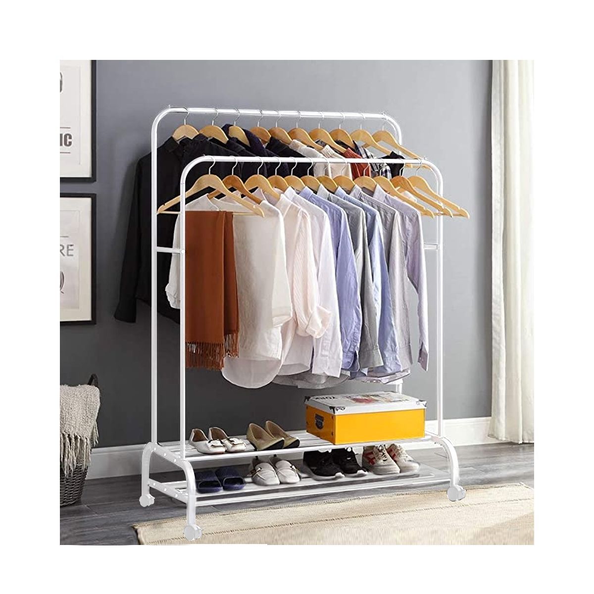 GRETAIL - Perchero Colgador Organizador Ropa XS Premium Blanco