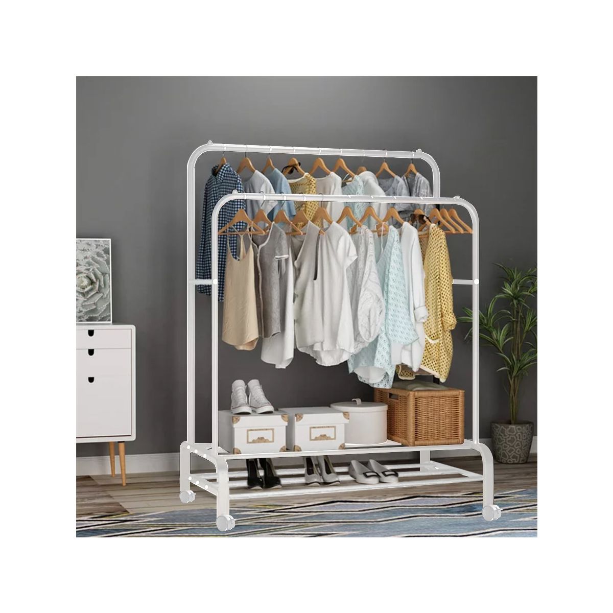 GRETAIL - Perchero Colgador Organizador Ropa XS Premium Blanco