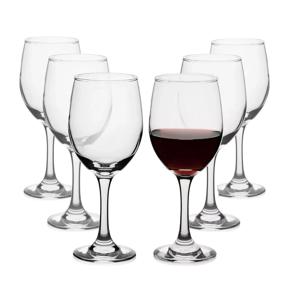 HYGGE - Set de 6 Copas para Vino de Vidrio 330ml