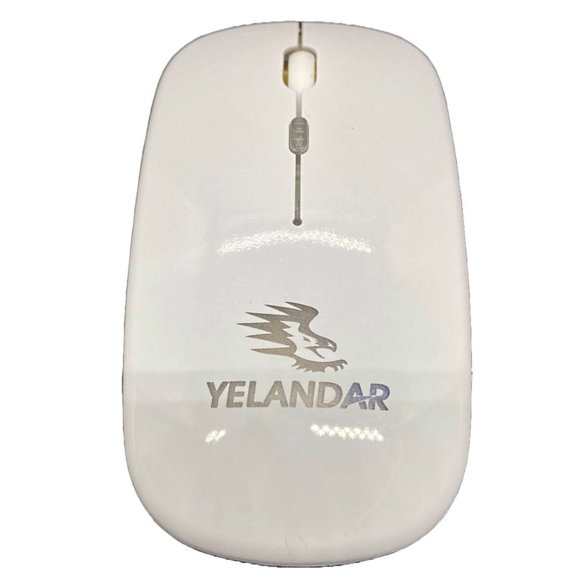 SEISA - Mouse gamer inalámbrico color blanco Yelandar LED8
