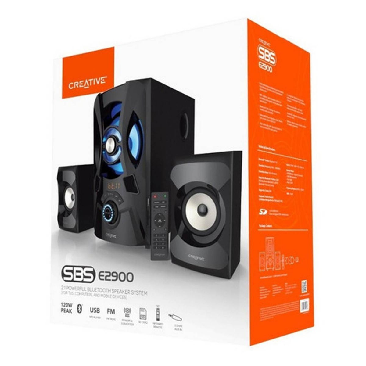 CREATIVE - Parlante Creative SBS E2900 Alavoces 2.1 Bluetooth