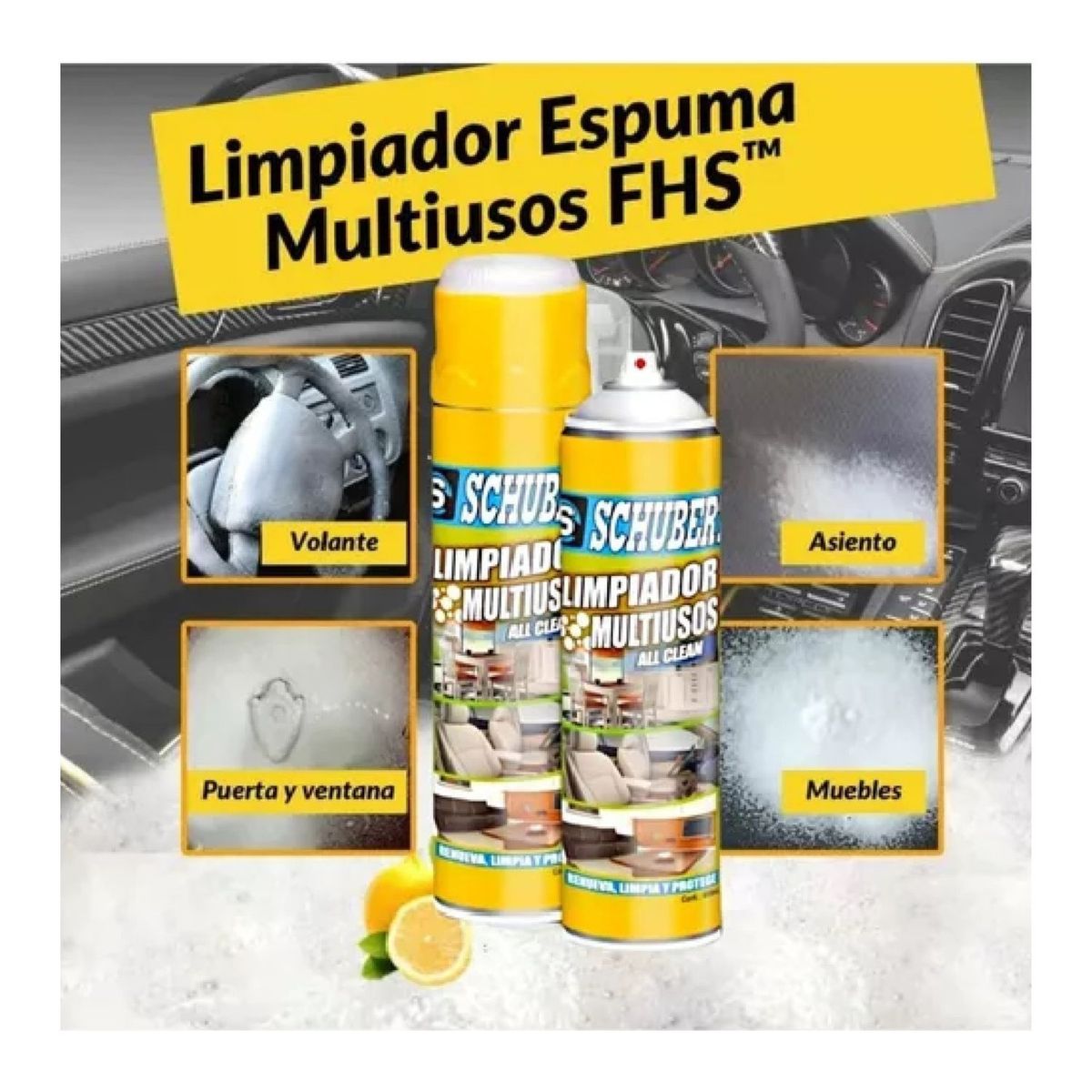 OEM - Espuma Limpiadora Multiusos Schubert 650ml