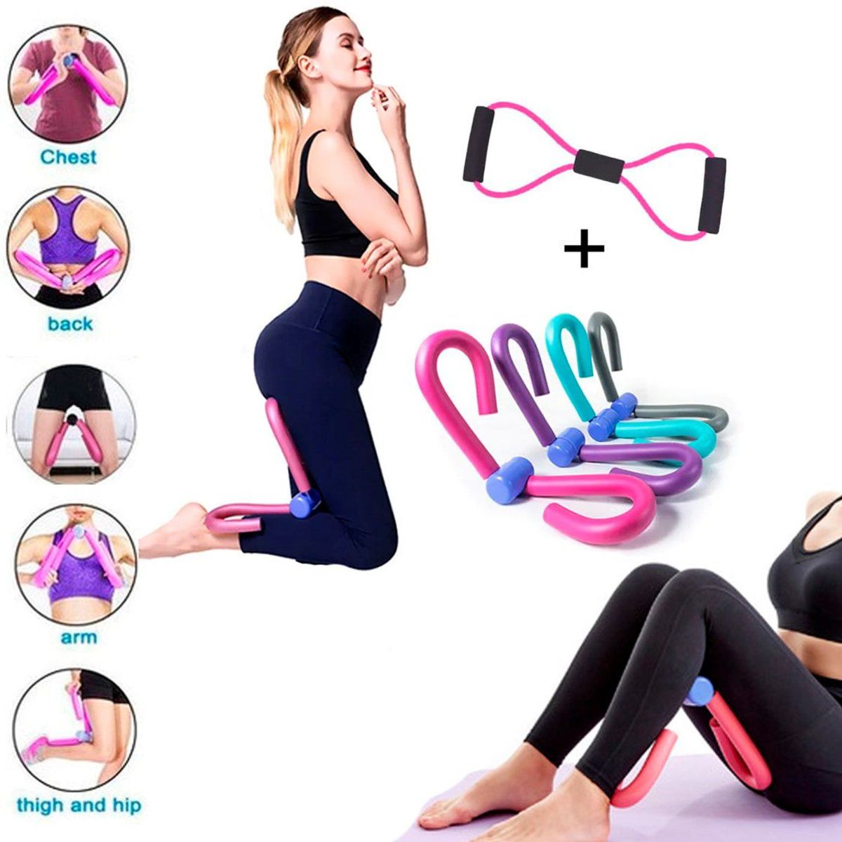 GENERICO - Pack Gimnasia de Aductores de Mariposa de Brazo y Pierna