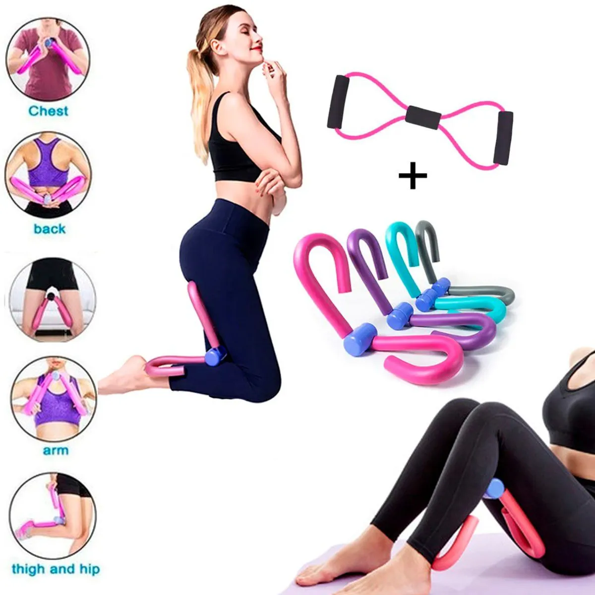 GENERICO - Pack Gimnasia de Aductores de Mariposa de Brazo y Pierna