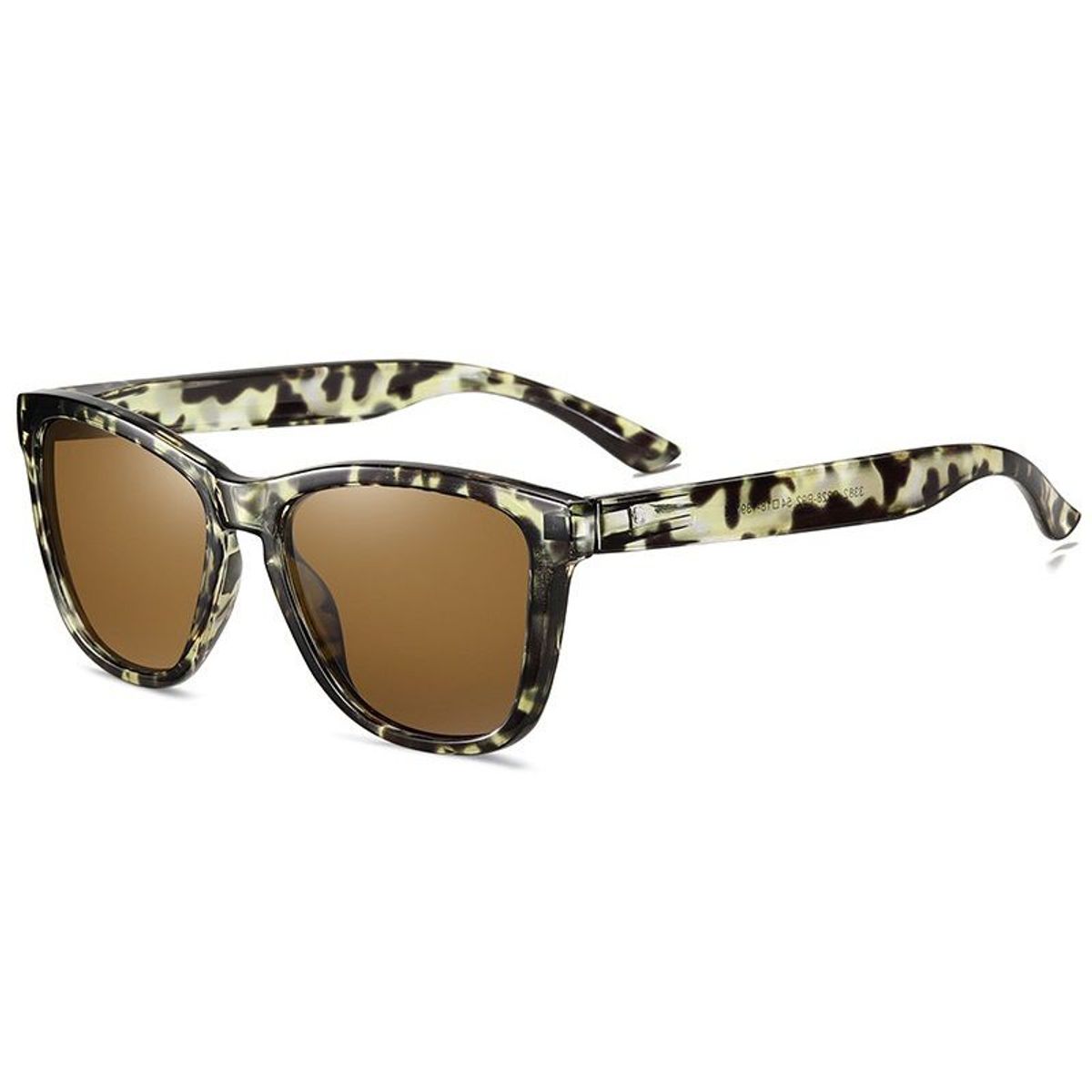 GENERICO - Lentes de sol Camouflage UV400 marco beige con luna oscura