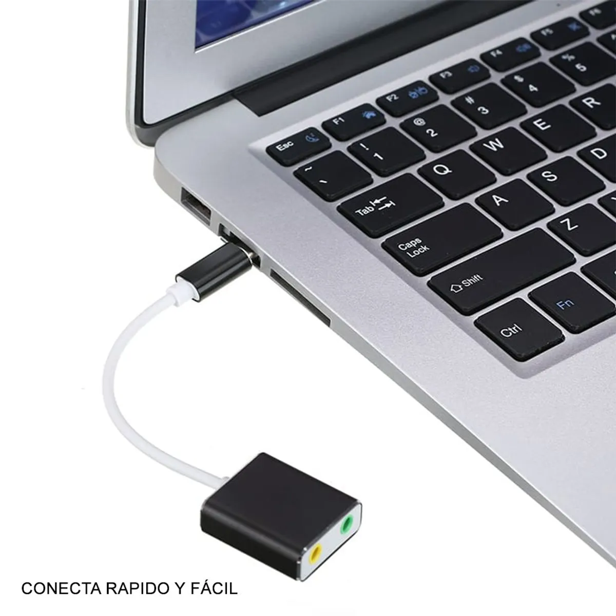 DREIZT - Adaptador Tarjeta de Sonido 7.1 Tipo C Micrófono y Audio MIS300013